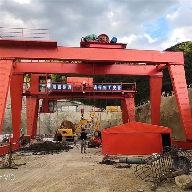 Double Beam Grab Hoist Gantry Crane