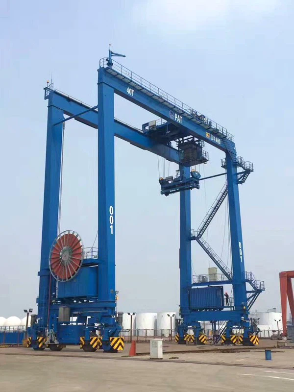 Mobile Travelling Rubber Tyre Gantry Crane high quality
